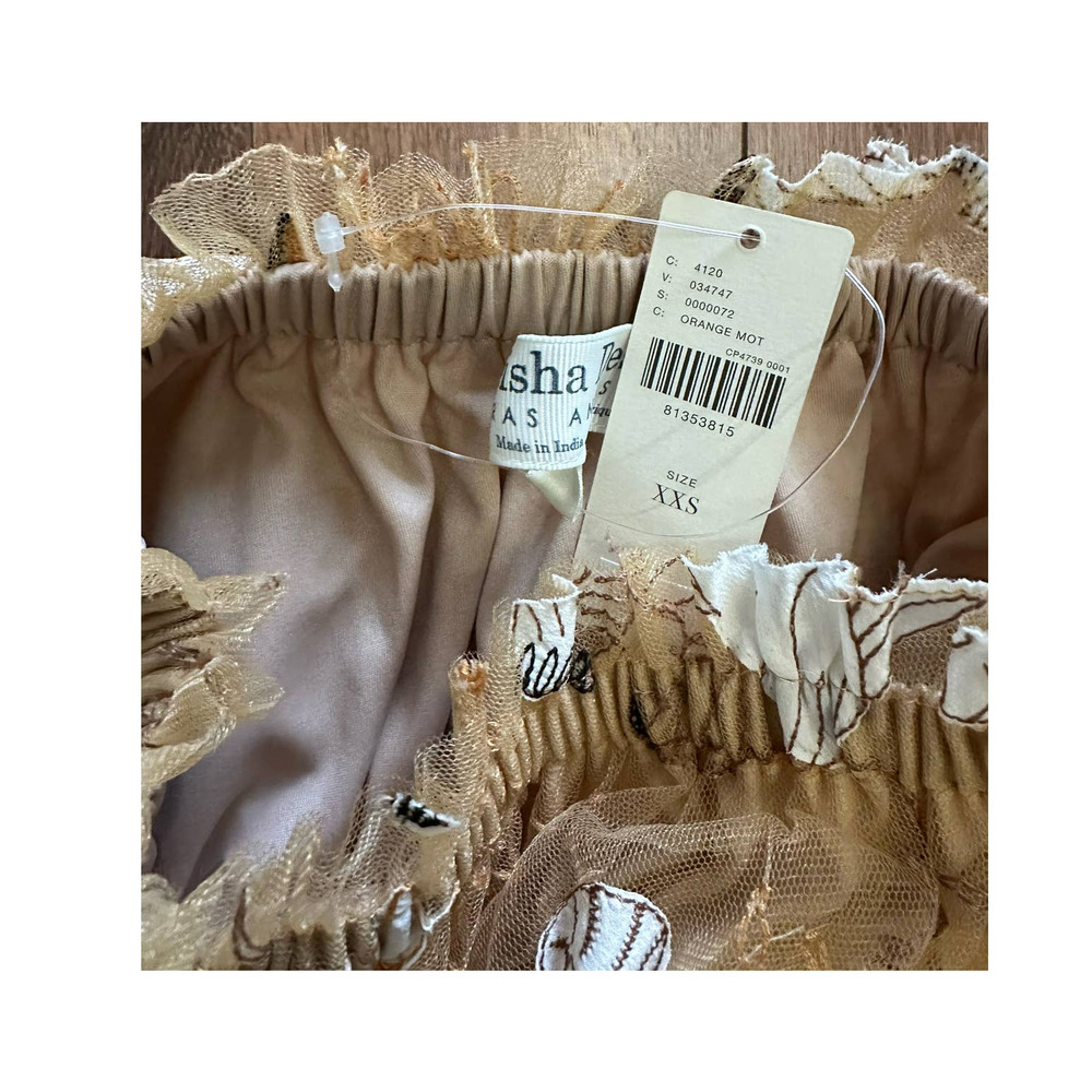 Anthropologie Geisha Designs Applique Maxi Skirt Sz XXS - Picture 3 of 9